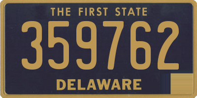 DE license plate 359762
