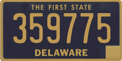 DE license plate 359775