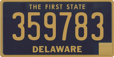 DE license plate 359783