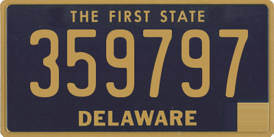DE license plate 359797