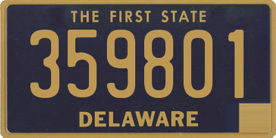 DE license plate 359801