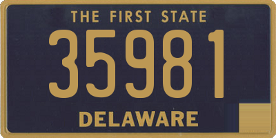 DE license plate 35981