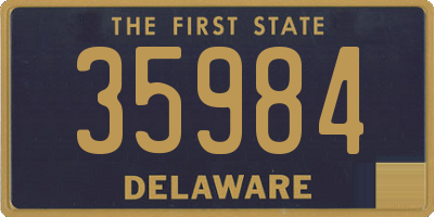 DE license plate 35984