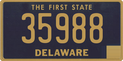 DE license plate 35988
