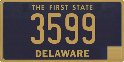 DE license plate 3599