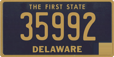 DE license plate 35992