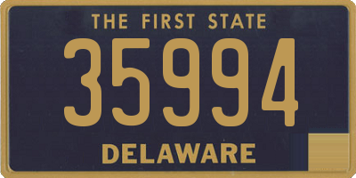 DE license plate 35994