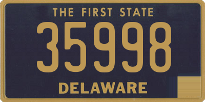 DE license plate 35998
