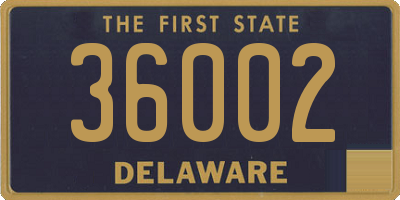DE license plate 36002