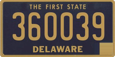 DE license plate 360039