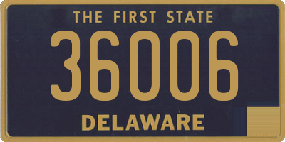 DE license plate 36006