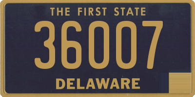 DE license plate 36007