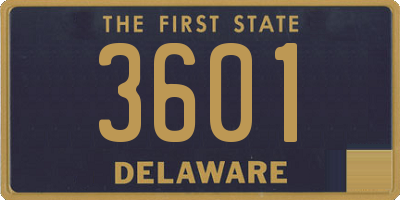 DE license plate 3601