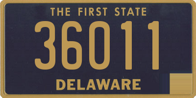 DE license plate 36011