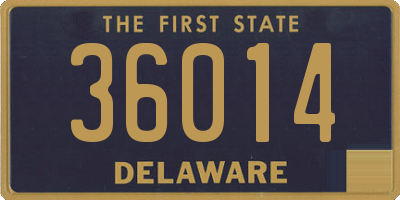 DE license plate 36014