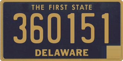 DE license plate 360151