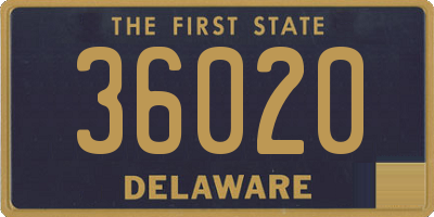 DE license plate 36020