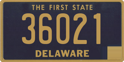 DE license plate 36021