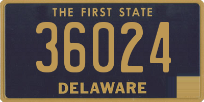 DE license plate 36024