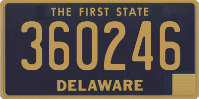 DE license plate 360246