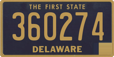 DE license plate 360274