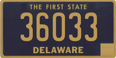 DE license plate 36033