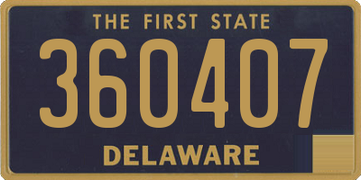 DE license plate 360407