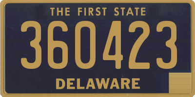 DE license plate 360423
