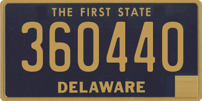 DE license plate 360440