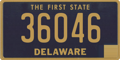 DE license plate 36046