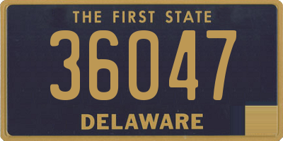DE license plate 36047