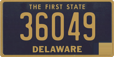 DE license plate 36049