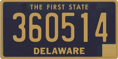 DE license plate 360514