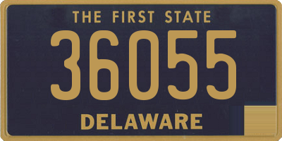 DE license plate 36055