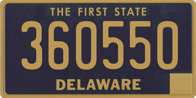 DE license plate 360550