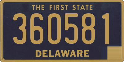 DE license plate 360581