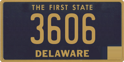 DE license plate 3606