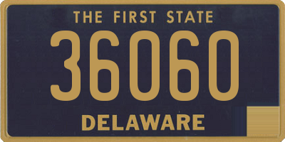 DE license plate 36060
