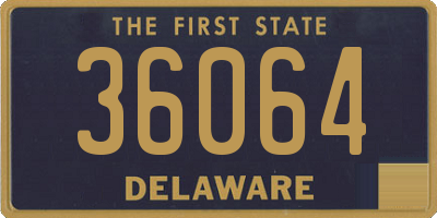 DE license plate 36064