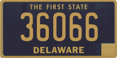 DE license plate 36066