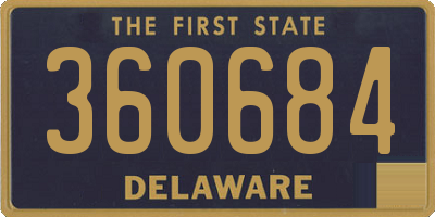 DE license plate 360684