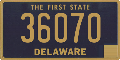 DE license plate 36070
