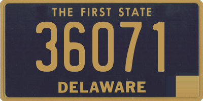 DE license plate 36071