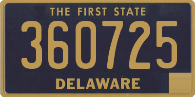 DE license plate 360725