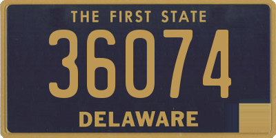 DE license plate 36074