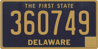 DE license plate 360749