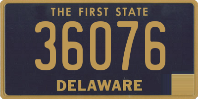 DE license plate 36076