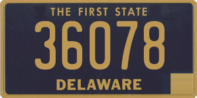 DE license plate 36078