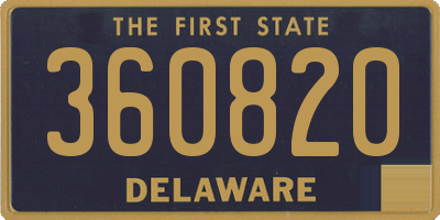 DE license plate 360820