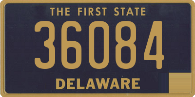 DE license plate 36084